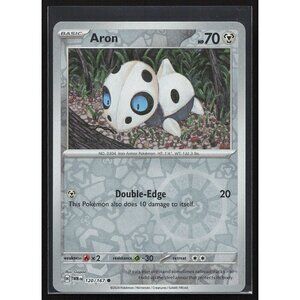 Pokemon TCG - Aron [Reverse Holo]  - 120/167 - Twilight Masquerade - Near Mint